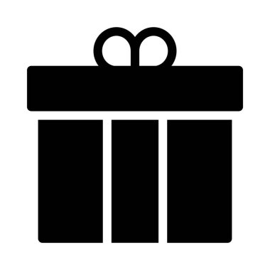 kutu glyph düz vektör simgesi