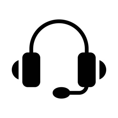 hizmetler glyph düz vektör simgesi