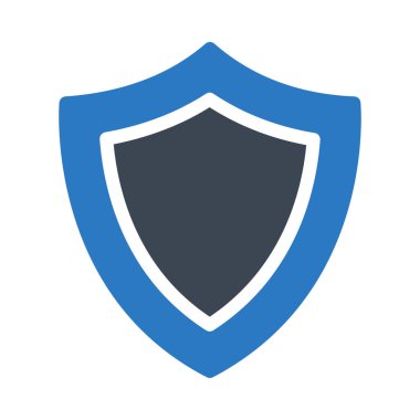 koruma glif simge renk vektör