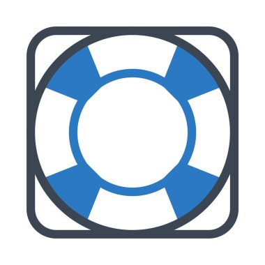 yaşam tüpü glyph renk vektör simgesi