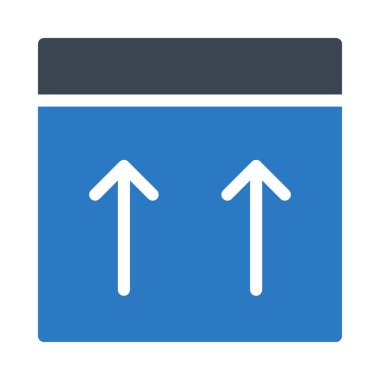 kutu glyph renk vektör simgesi