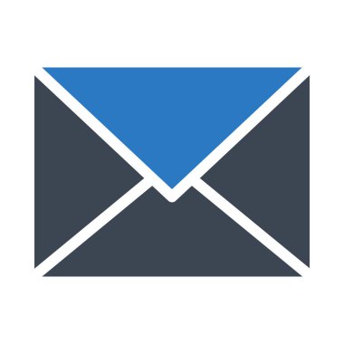 mesaj glyph renk vektör simgesi