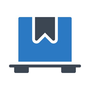 parsel glyph renk vektör simgesi