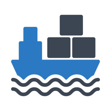 seyir glyph renk vektör simgesi