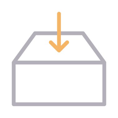 çekmece renk çizgisi vektör simgesi