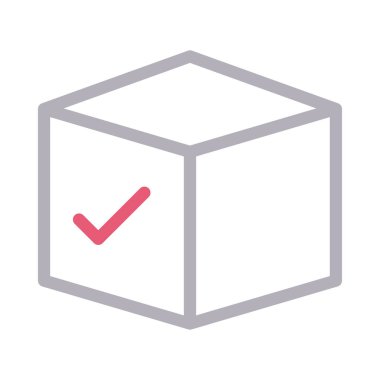 kurye renkli çizgi vektör simgesi