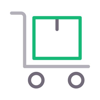 parsel renk çizgisi vektör simgesi