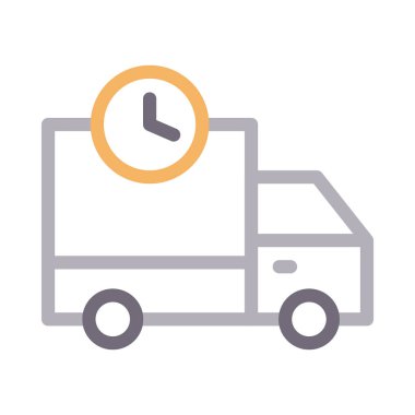 teslim renk çizgisi vektör simgesi