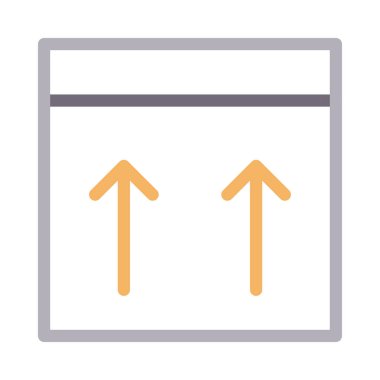 kutu renk çizgisi vektör simgesi