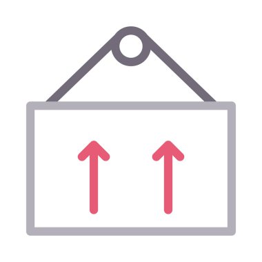 karton renk çizgisi vektör simgesi