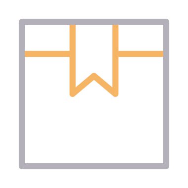 kutu renk çizgisi vektör simgesi