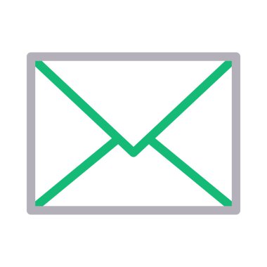 ileti renk çizgisi vektör simgesi