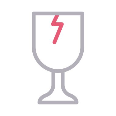 kırık renk çizgisi vektör simgesi