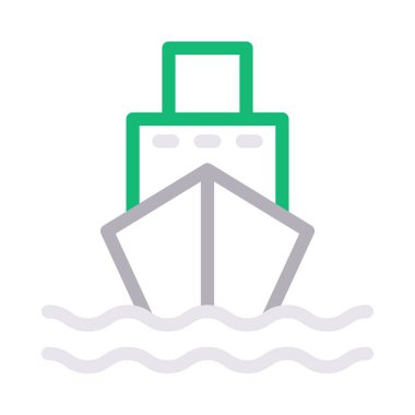 seyir renk çizgisi vektör simgesi