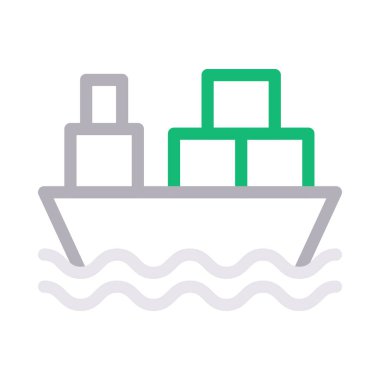 seyir renk çizgisi vektör simgesi