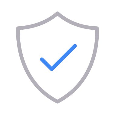 güvenli renk çizgisi vektör simgesi