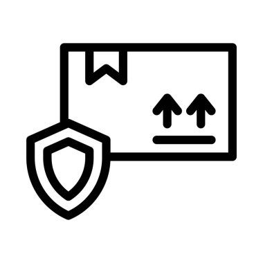 teslim ince çizgi vektör simgesi