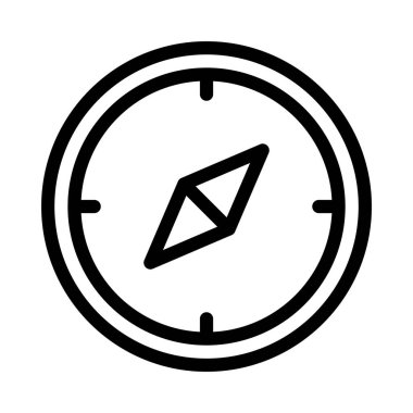 gezinme ince çizgi vektör simgesi