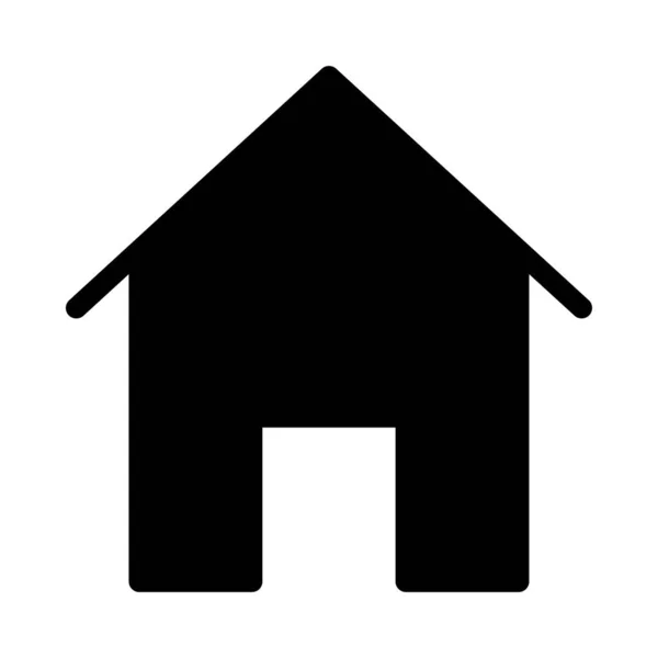 Home Glyphen Flache Vektorsymbole — Stockvektor