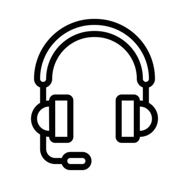 Hizmetleri ince çizgi vektör simgesi