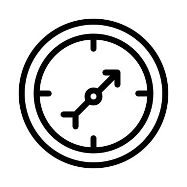 gezinme ince çizgi vektör simgesi