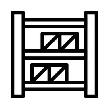 parsel ince çizgi vektör simgesi