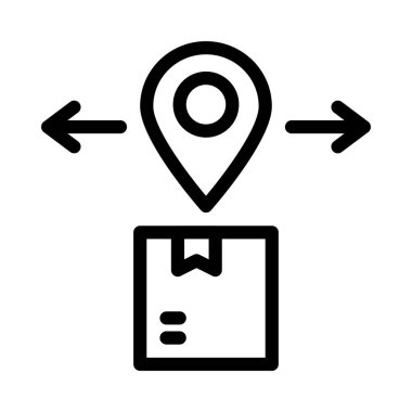 teslim ince çizgi vektör simgesi