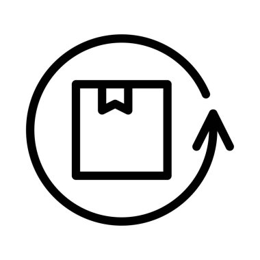 parsel ince çizgi vektör simgesi