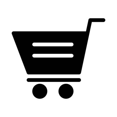 lojistik glyph düz vektör simgesi