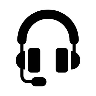 hizmetler glyph düz vektör simgesi