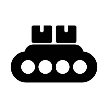 kemer glyph düz vektör simgesi