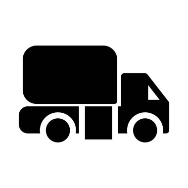 Araç glif düz vektör simge