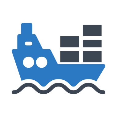 seyir glyph renk vektör simgesi