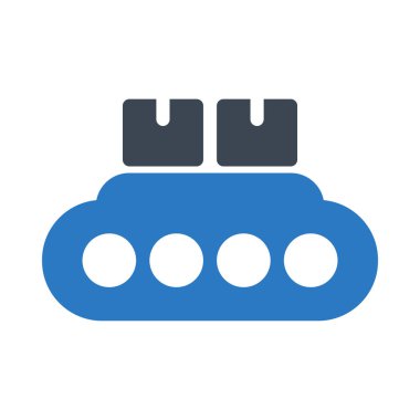 kemer glyph renk vektör simgesi