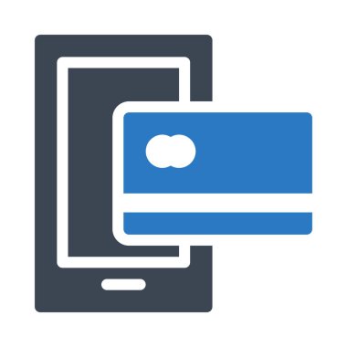 çevrimiçi glyph renk vektör simgesi