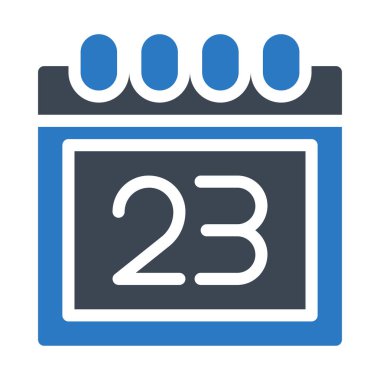 tarih glyph renk vektör simgesi