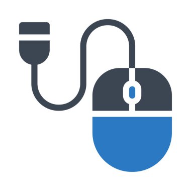 glyph renkli vektör simgesine tıklayın