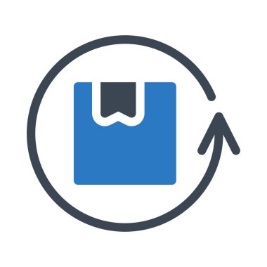 parsel glyph renk vektör simgesi