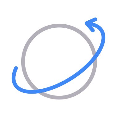 glif düz vektör simgesi Yenile