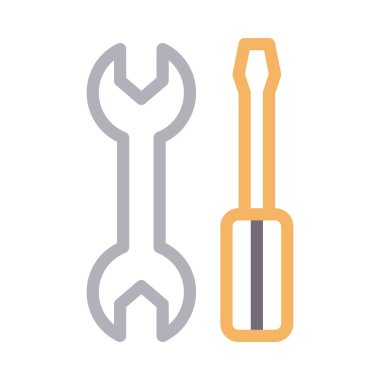 glyph düz vektör simgesini ayarlama