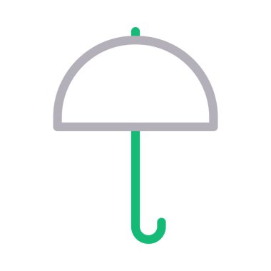 koruma glyph düz vektör simgesi