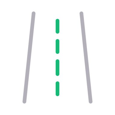 sokak glyph düz vektör simgesi