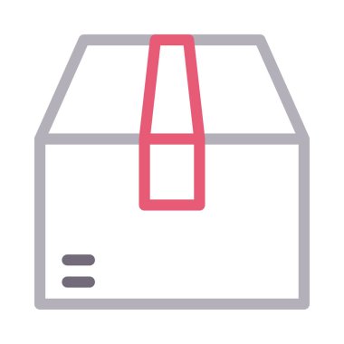 kutu glyph düz vektör simgesi