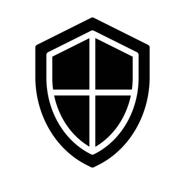 Ikona Wektor Tarcza Symbol Płaski — Wektor stockowy