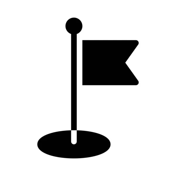 Flatterndes Glyphen Vektorsymbol — Stockvektor