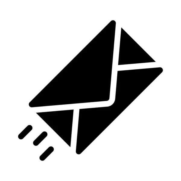 Ikona Wektor Mail Płaski Symbol — Wektor stockowy