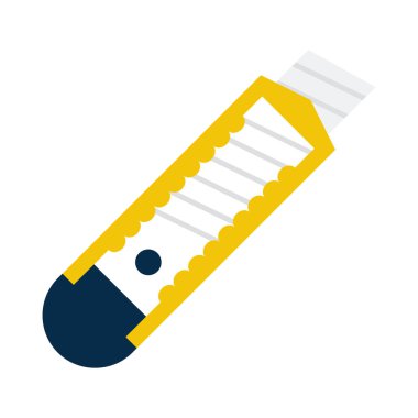 bıçak glyph düz vektör simgesi