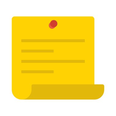 sayfa glyph düz vektör simgesi