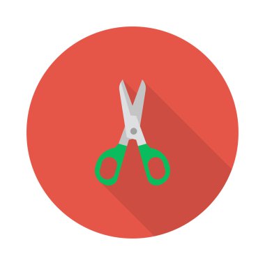 kesme glif düz vektör simge