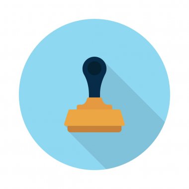 doğrulanmış glyph düz vektör simgesi